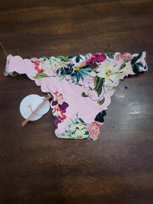 NWT Pilyq S Hibiscus Reversible Seamless Wave Bikini Bottom 122445