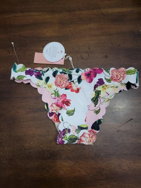 NWT Pilyq S Hibiscus Reversible Seamless Wave Bikini Bottom 122445