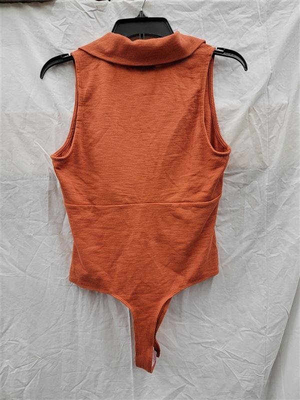 NWT Lost + Wonder L Amber Waves Bodysuit Orange 122455