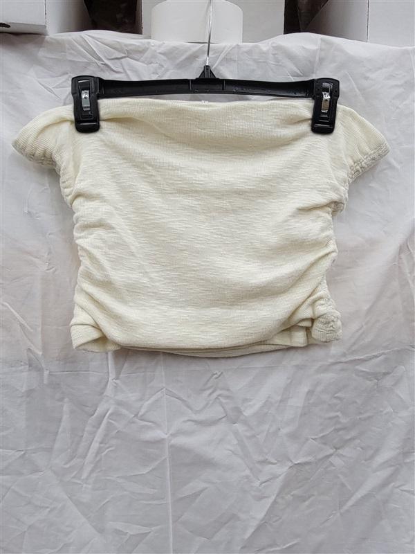 NWT Free People XL Boulevard Ruched Tube Top Cream 122481