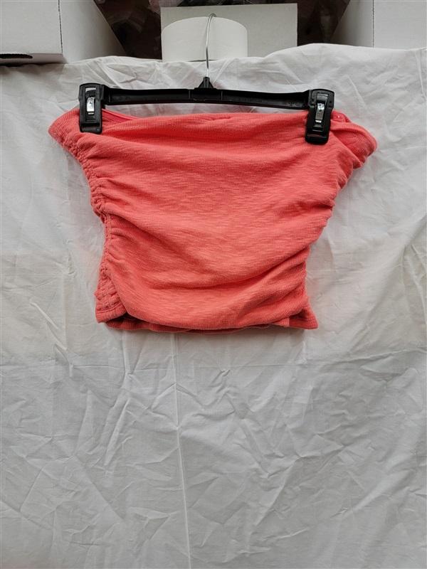 NWT Free People L Boulevard Ruched Tube Top Bella Rosa 122482