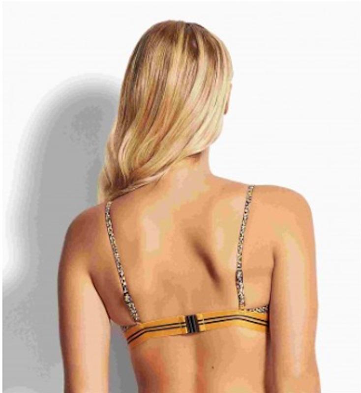 NWOT Seafolly 10 USA Triangle Bikini Top Spirit Animal 122495