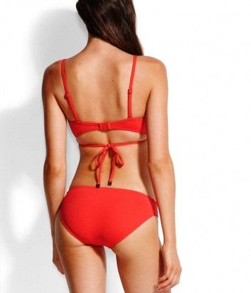 NWOT Seafolly 10 USA Wrap with Boost Bikini Swim Top Black Spotted 122502