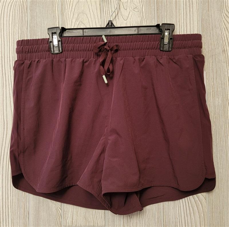 NWOT Calme XL Running Yoga elements Waist Shorts Burgundy 122556
