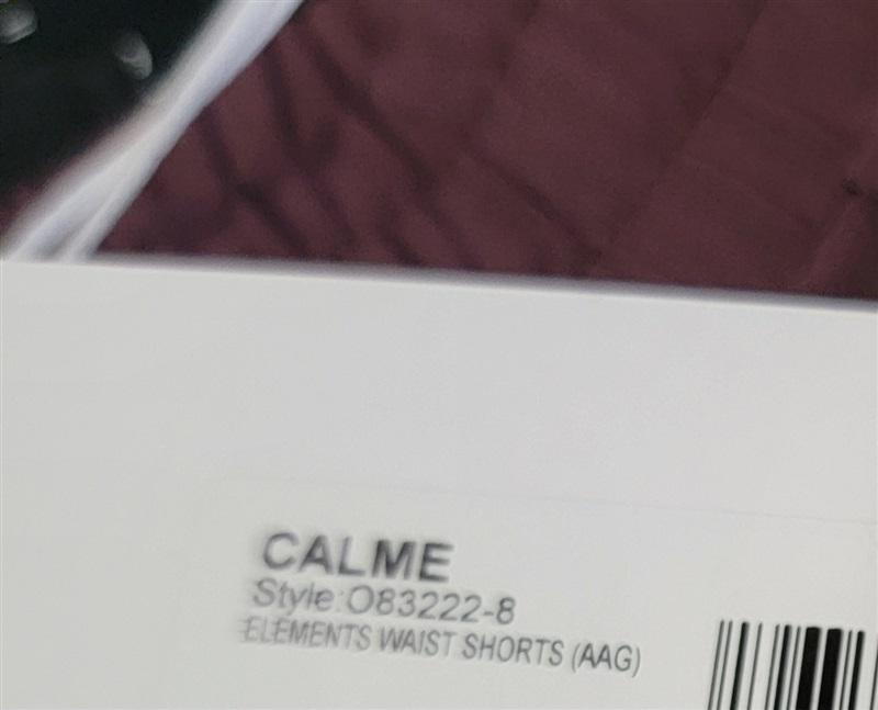 NWOT Calme XL Running Yoga elements Waist Shorts Burgundy 122556