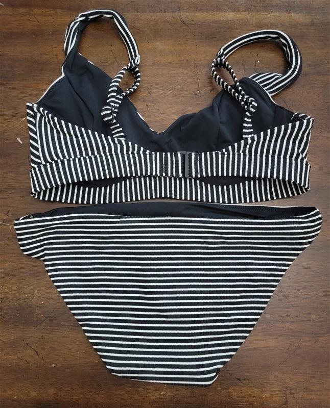 NWOT Seafolly 6 USA Deep V Bikini Top Overboard Hipster Bikini Bottom 122612