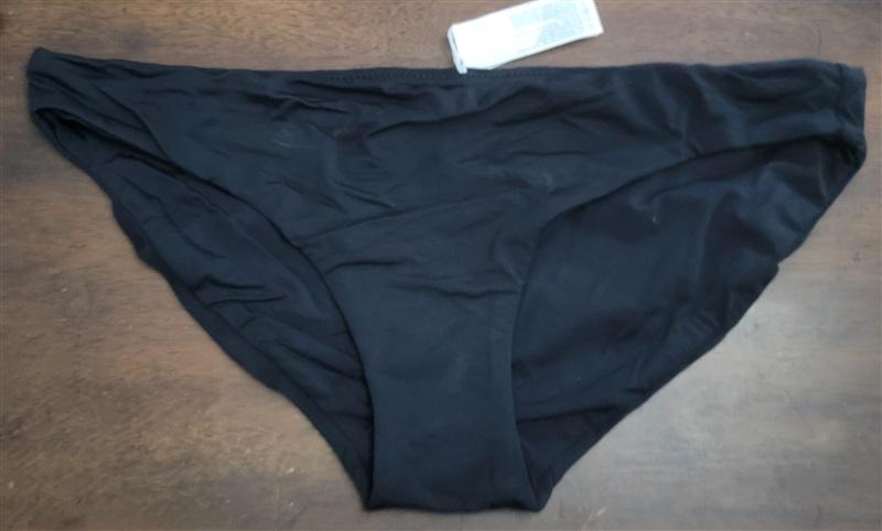 NWOT Seafolly 10 Active Hipster Bikini Bottom Black 122621