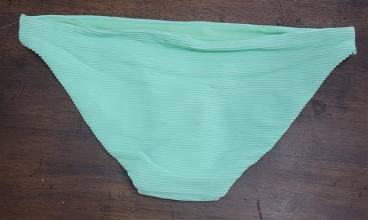 NWOT Seafolly On Vacation SZ 4 Mint Green Ribbed Bikini Swim Bottom 122628