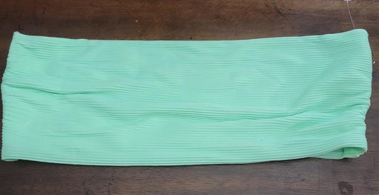 NWOT Seafolly 10 USA Active Tube Bandeau Bikini Top Green 122652