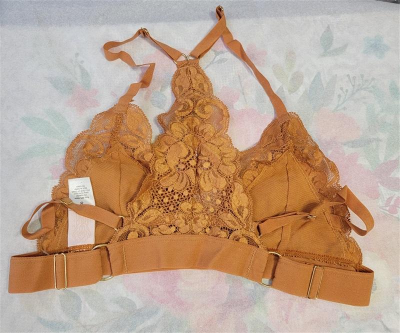 NWT HAH Intimates S SistHAH Bralittle Racerback Bralette Bronze 122673
