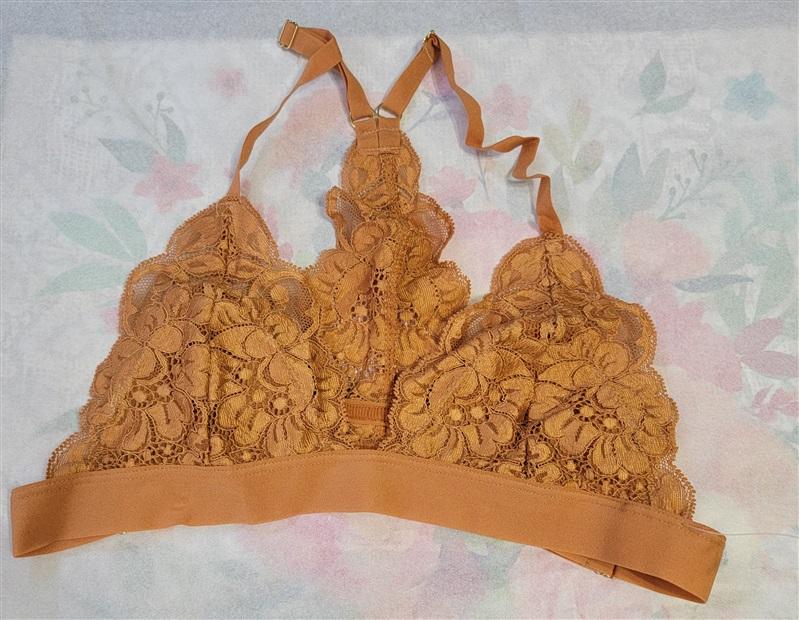 NWT HAH Intimates S SistHAH Bralittle Racerback Bralette Bronze 122673