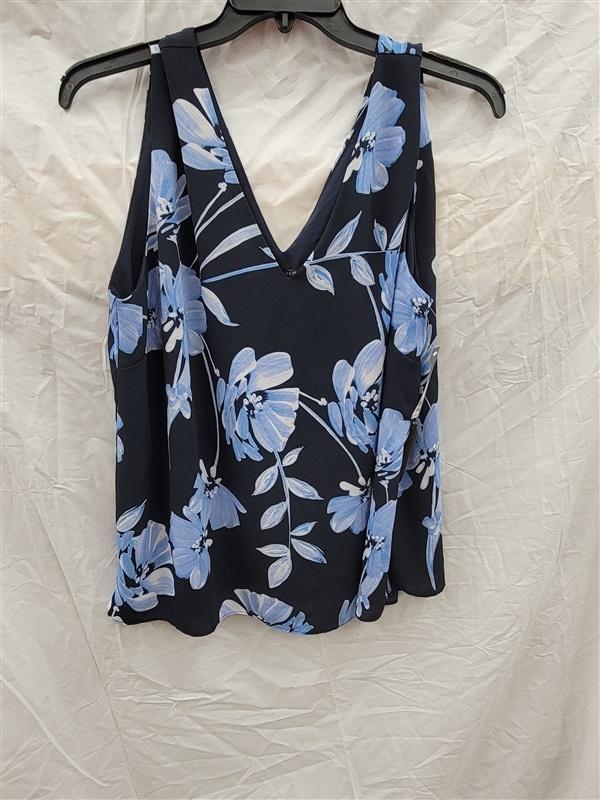 NWT Limited XL Blue Poppy V Neck Tank Top 122702