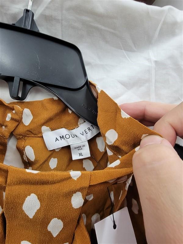 NWT Amour Verte XL Rosie Washable Silk Sleeveless High Neck Blouse 122714