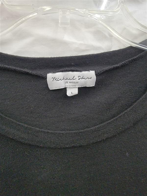 NWOT Michael Stars L Colleen Ringer Tee T Shirt Black 122723