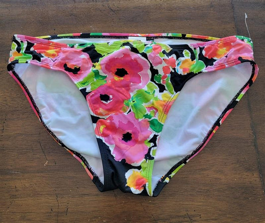 NWOT Ralph Lauren Beach Club SZ 12 Floral Hipster Bikini Swim Bottom #122754