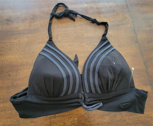 NWOT Robin Piccone L V Neck Push Up Tie Front Bikini Swim Top 122790