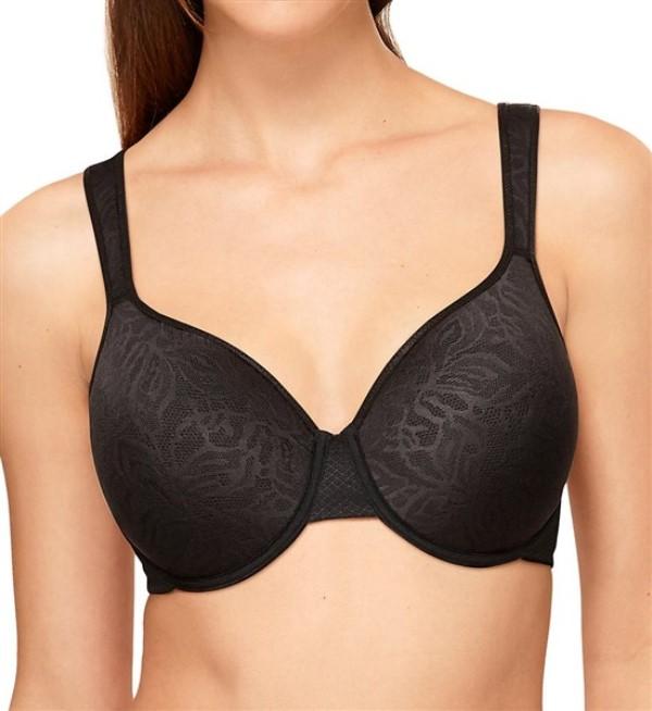 NWT Wacoal 40DD Awareness Underwire Lightweight Spacer Bra 853367 Black 122805