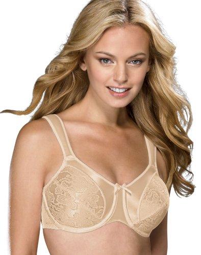 NWT Bali 42DD Satin Tracings Minimizer Bra 3562 Beige 122809