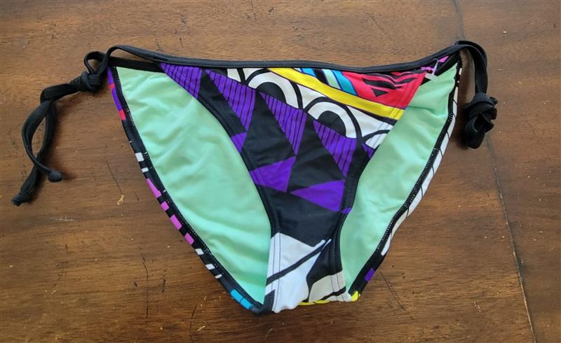 NWOT O'Neill 38 Cheeky Striped Tie Side Bikini Swim Bottom 122816