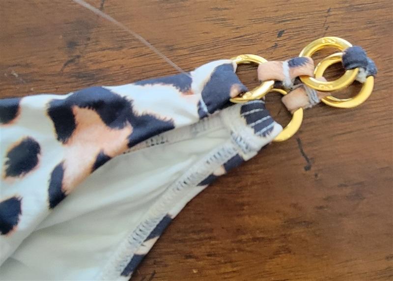 NWOT Pilyq PQ S Leo Chain Side Teeny Cheetah Animal Print Bikini 122851