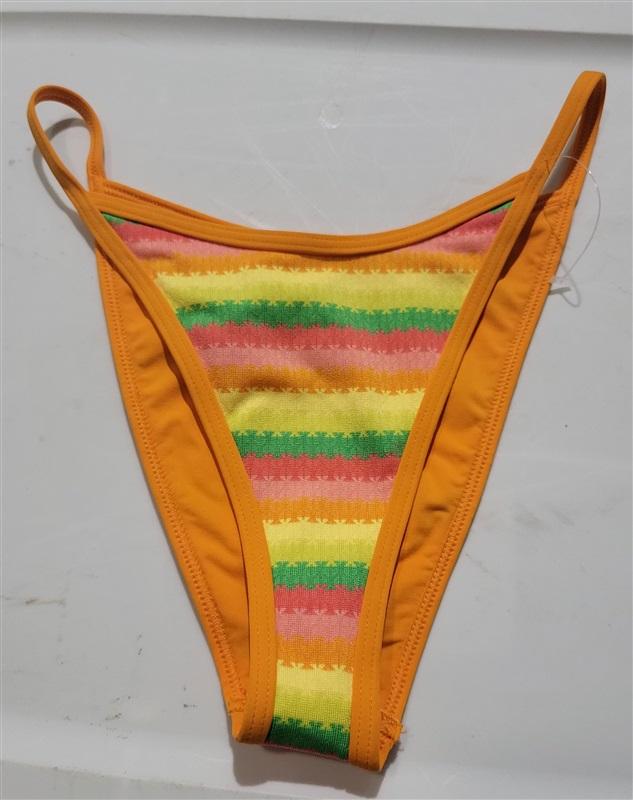 NWT L*Space S Tommy Bitsy Bikini Bottom Orange yellow 122853