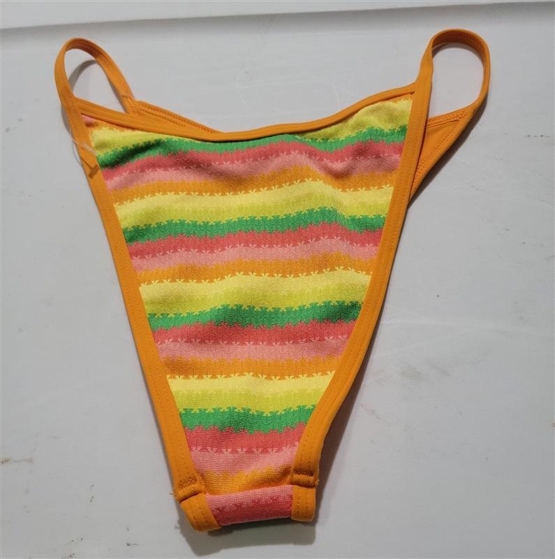 NWT L*Space S Tommy Bitsy Bikini Bottom Orange yellow 122853