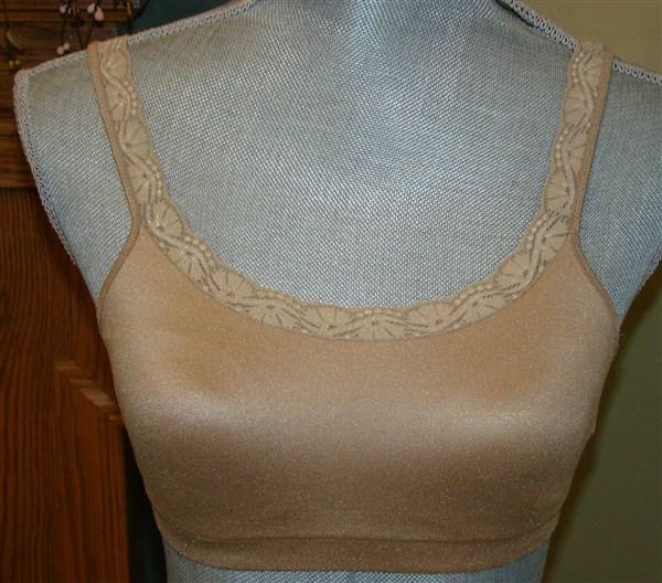 NWOT Maidenform S Dream Crop Top Bralette Bra Lace Trim 40972B Beige 122873