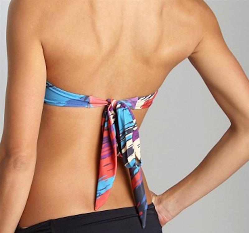 NWT Rachel Pally L Majorca Gogi Bandeau Bikini Swim Top 122879