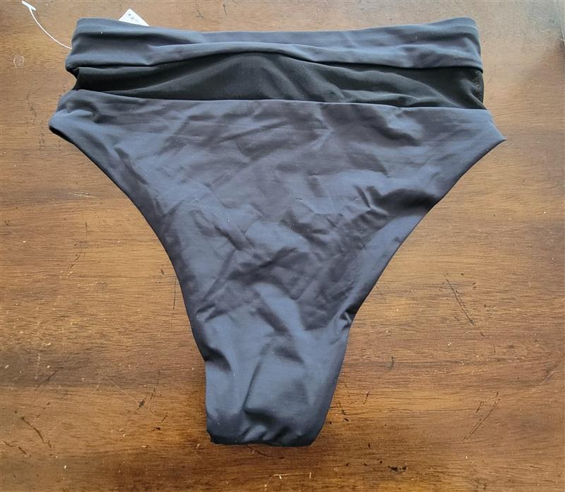 NWOT Nomads S Bay Bottom II High Waist Bikini Swimsuit Bottom Black 122909