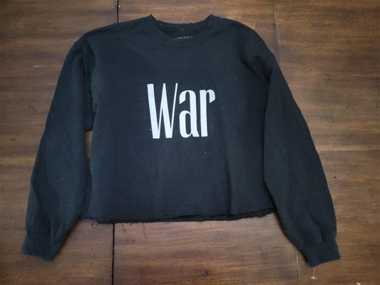 NWOT Schedule I Large War & Leisure Cropped Sweatshirt 122973