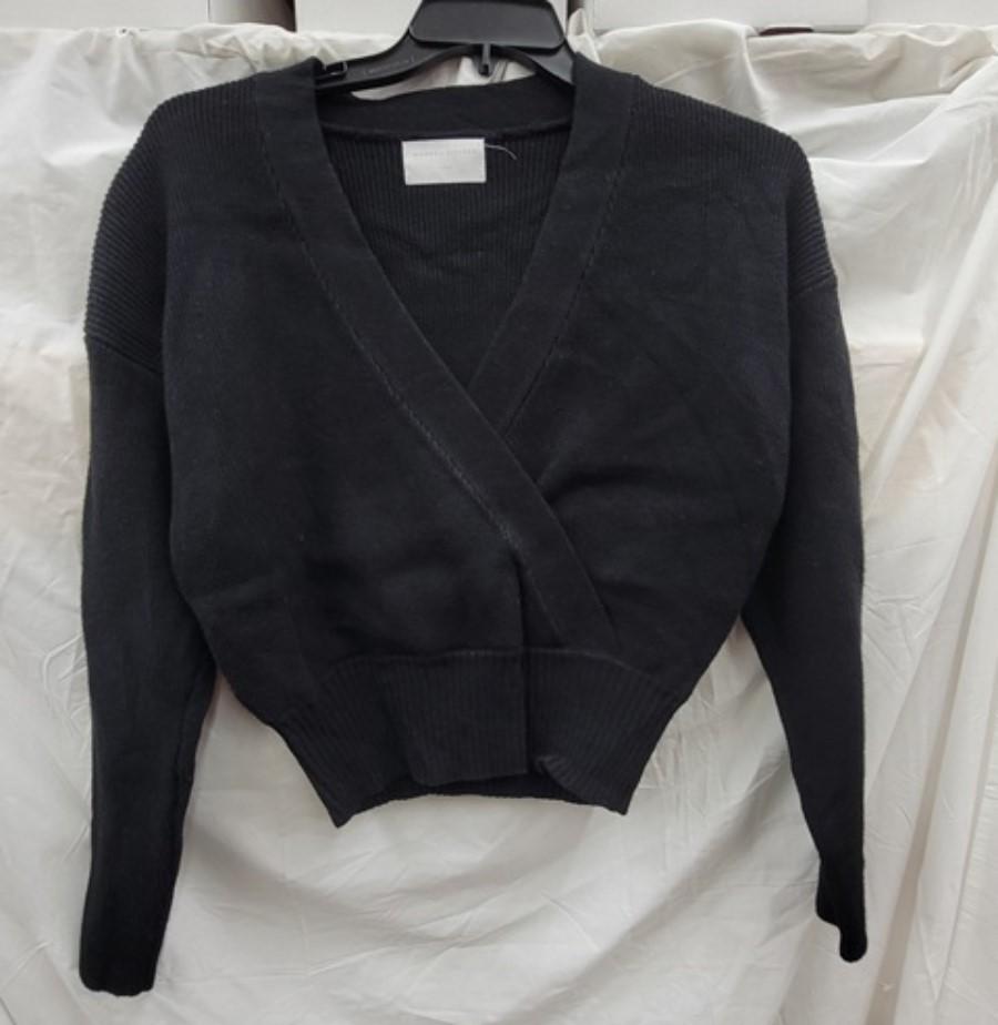 NWOT Modern Citizen L Marlowe V-Neck Sweater Cropped Faux Wrap 122981