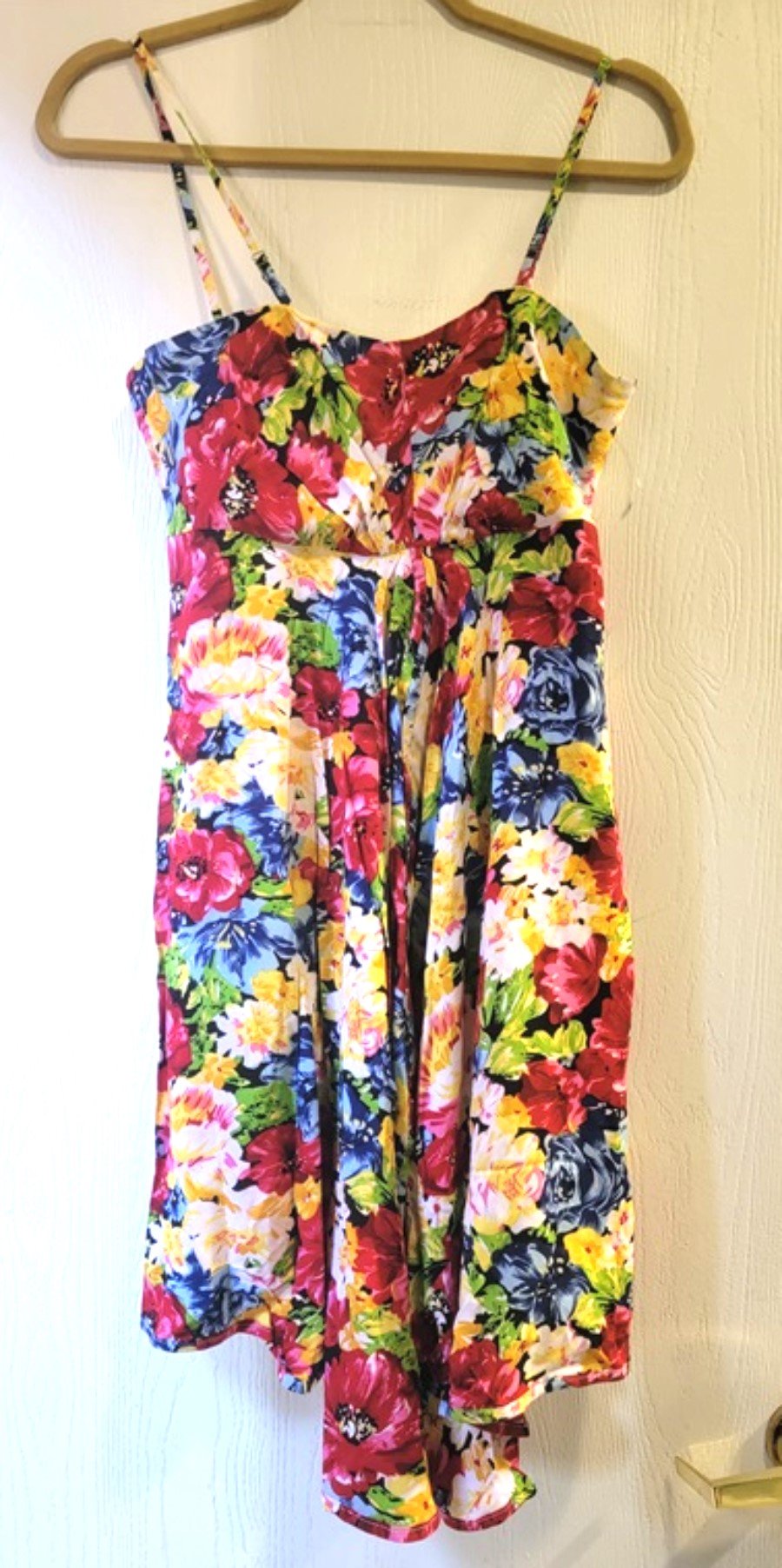 NWT Lucy in Paris S Poppy Sweetheart Neckline Sun Dress 122984