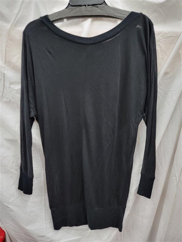 NWOT Lanston XS Long Sleeve Black Tunic Sweater 122992
