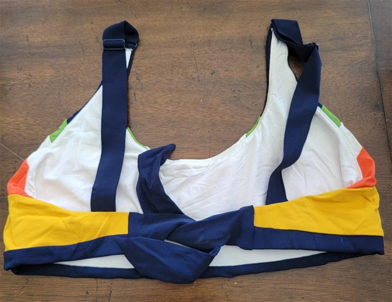 NWOTD Robin Piccone M Casey Color Block Tank Bikini Top 123008