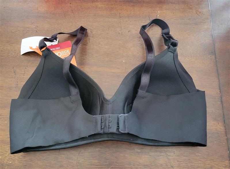 NWTD Warner's 36C No Side Effects Wire-Free Bra 1056 Black 123021