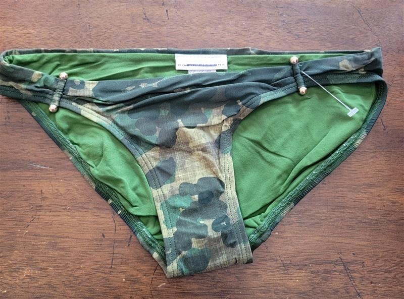NWT Robin Piccone XS Luca Bar Bell Bikini Bottom 123035
