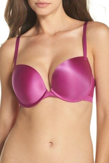 NWT Le Mystere 34DDD/F Infinite T-Shirt Convertible Bra 3324 Magenta 123046
