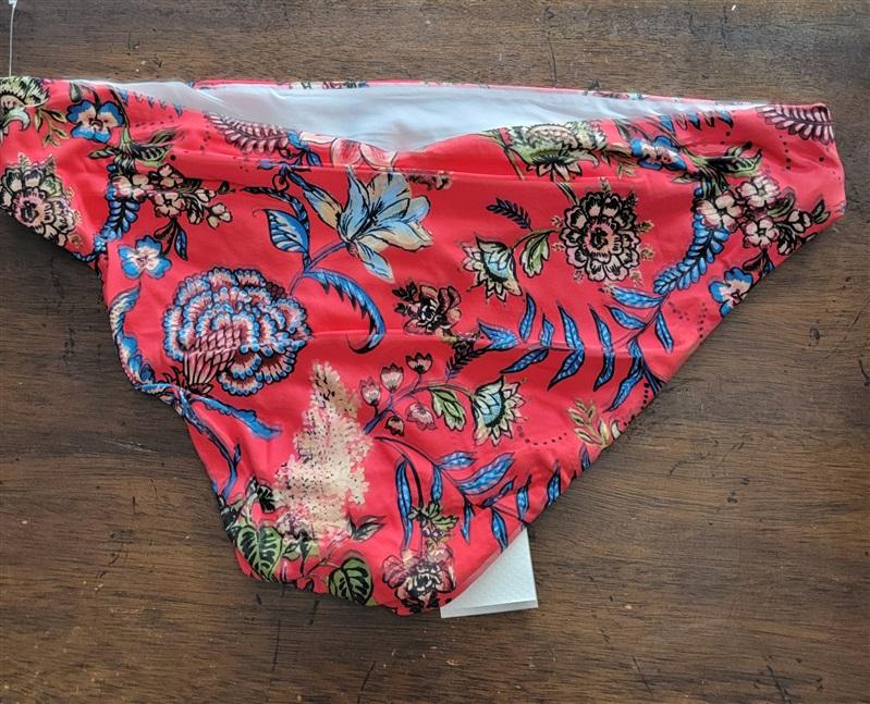 NWT Ella Moss Floral Romance Red Bikini Swim Bottoms 123058