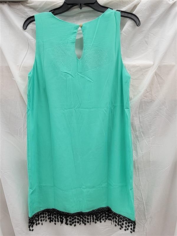 NWT Pink Owl Boutique Small Mint Green Sleeveless Shift Dress Tunic 123075
