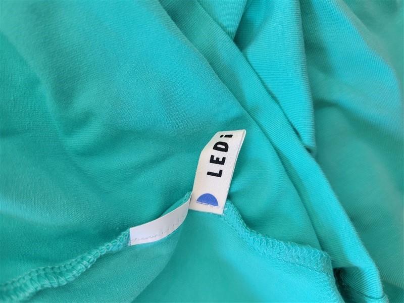 NWOT Ledins Fruit Pin Up T Shirt Aqua Green Cherry 123088