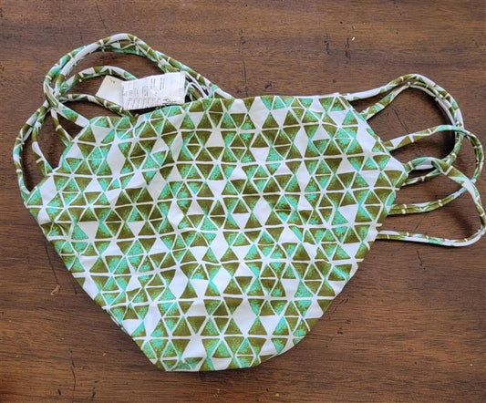NWOT Volcom S Sample Triangle Strappy Cheeky Bikini Swim Bottoms green 123098