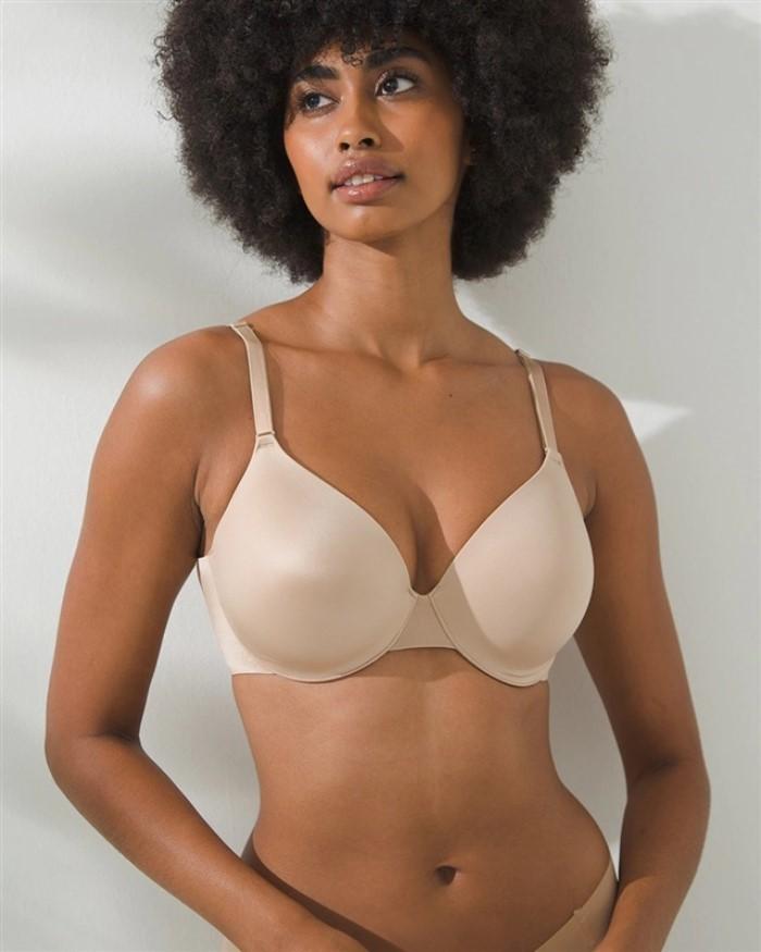 NWOTD Soma 38G Vanishing Back Full Coverage Bra Warm Amber Beige 123100
