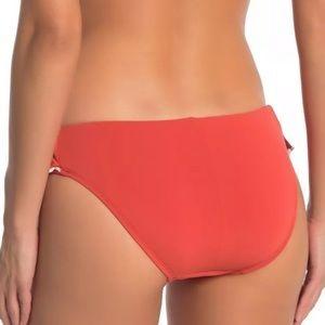 NWT Robin Piccone Malia XXS Black Ruffle Bikini Swim Bottom 123101