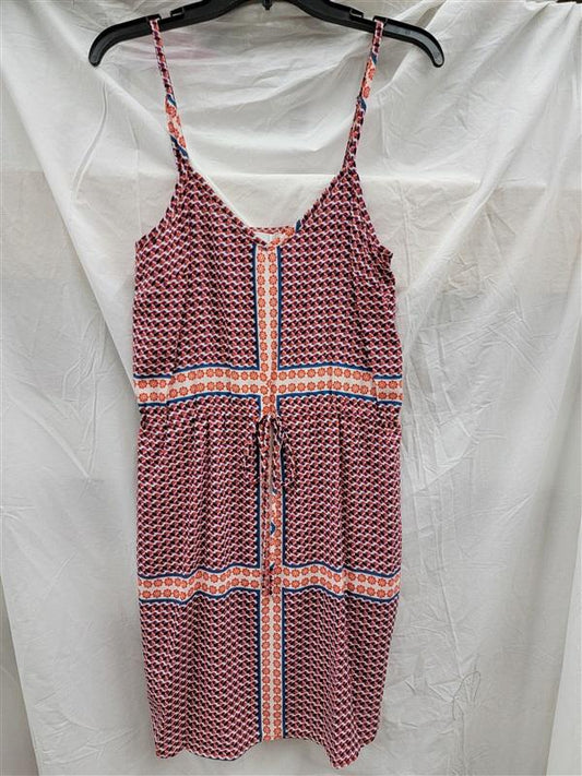 NWOT Glam Boutique M Medallion Spaghetti Strap Red Blue Mini Dress 123123