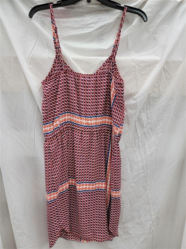 NWOT Glam Boutique S Medallion Spaghetti Strap Red Blue Mini Dress 123124