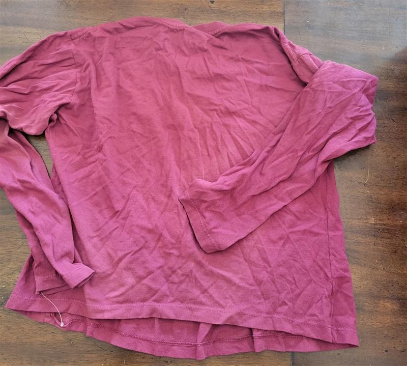 NWT L*Space L Pullover Burgundy Crop T Shirt 123134