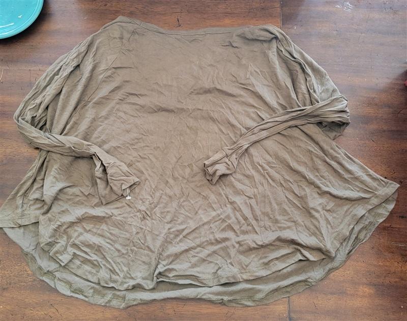 NWOT Obey No 89 LG Oversize Crew Neck Tee Dolman Sleeves Olive 123138