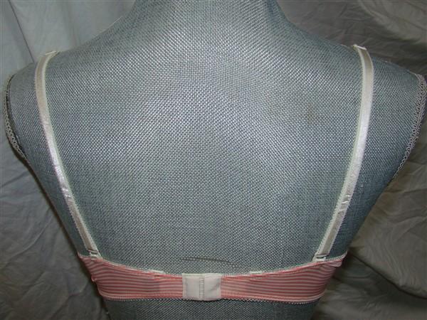 NWT Kensie 34C It's All About Me T-Shirt Bra 7313551 Pink & White Stripe 123181