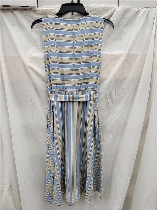 NWT 52 Seven 1x Wistful Stripe Preppy Sleeveless Dress 123196