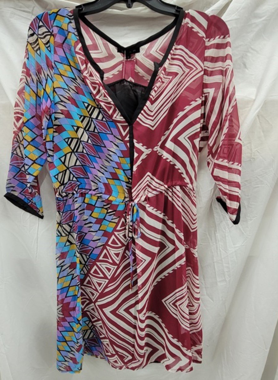 NWT Glam Boutique SMALL Geometric Over Dress Mini 123219